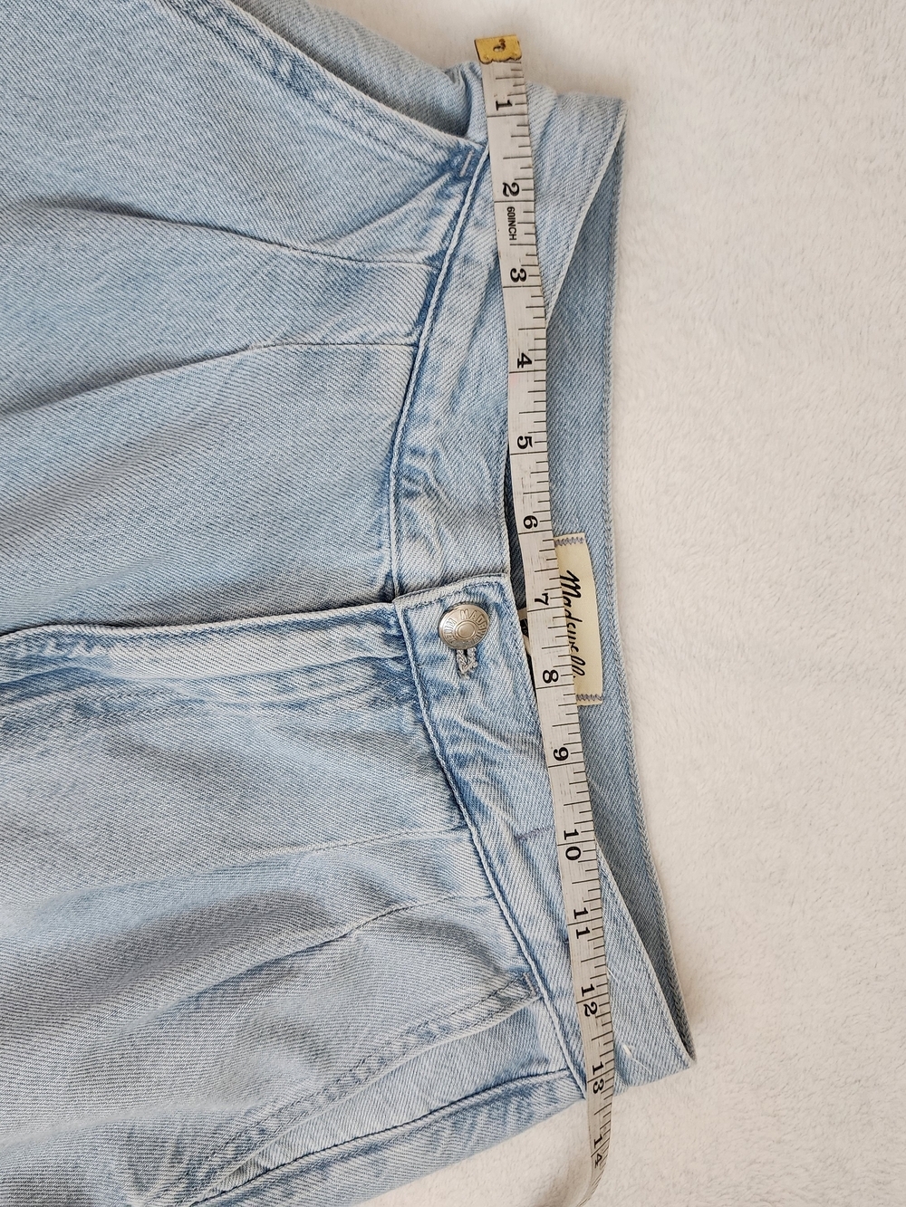 Madewell The Harlow Wide Leg Trouser Jeans Size 24 Light Wash High Rise - Picture 11 of 13